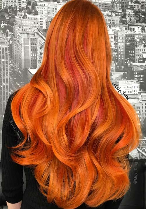 Burnt Orange Color Hair