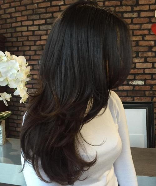 The long textured hair with neat layers is what makes the style simply  stunning.🖤🖤 . . Book your appointment now! Contact :-9909124... |  Instagram